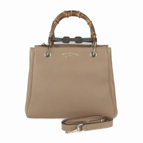 Gucci  Leather Handbag Shoulder Bag Tote Bag (Pre-Owned)
