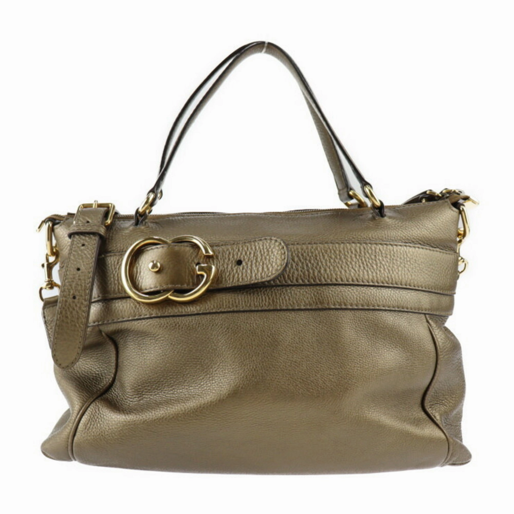 Gucci  Leather Handbag Shoulder Bag Tote Bag (Pre-Owned)