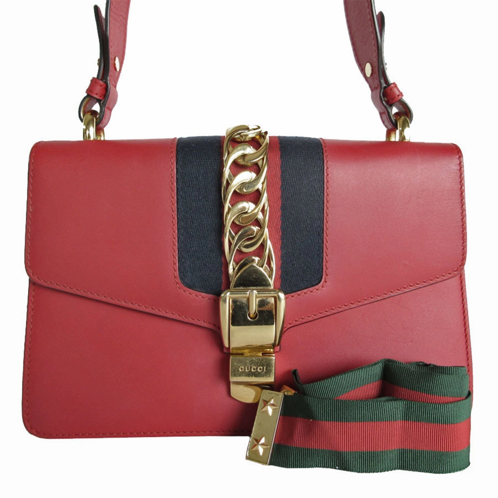Gucci  Leather Shoulder Bag (Pre-Owned)
