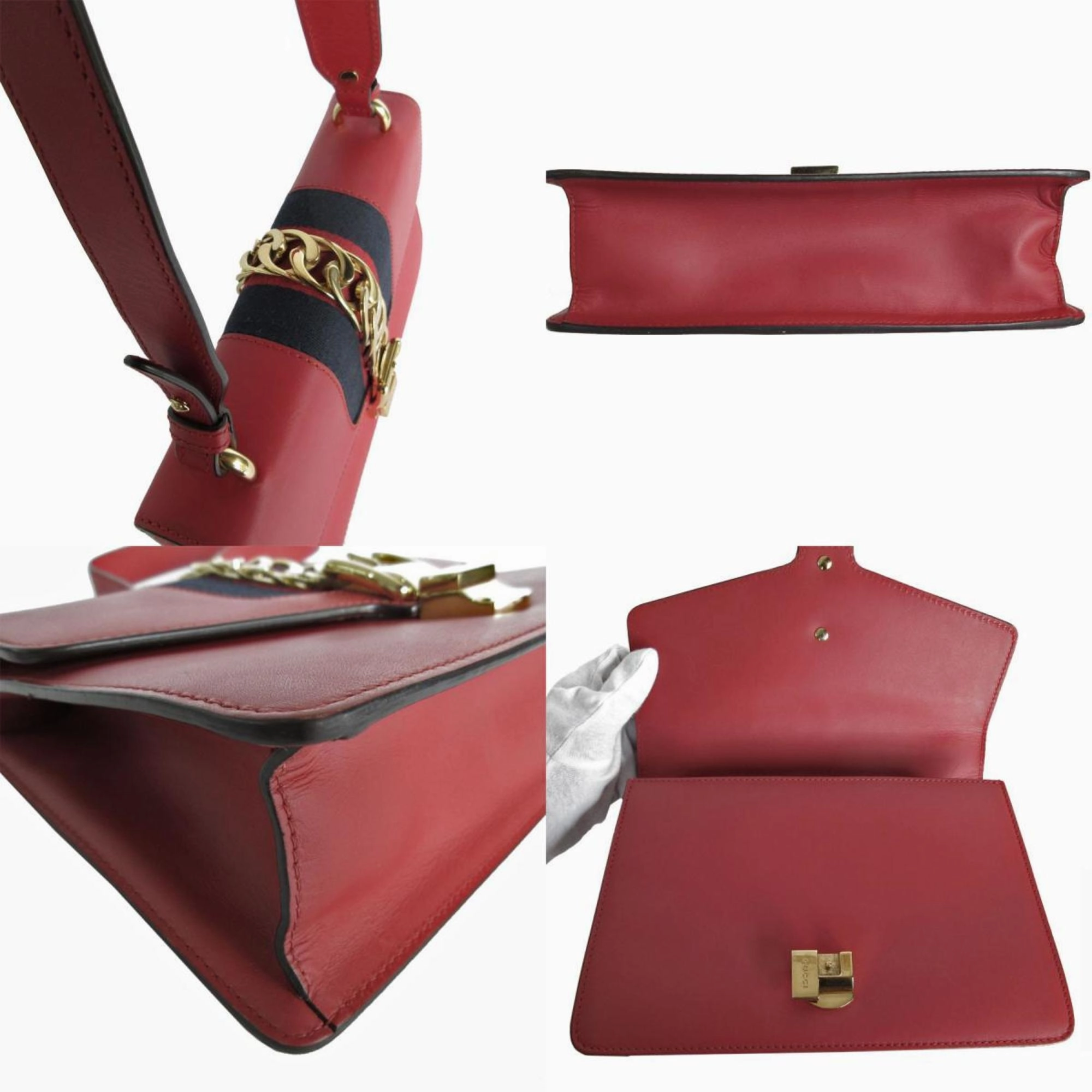 Gucci  Leather Shoulder Bag (Pre-Owned)