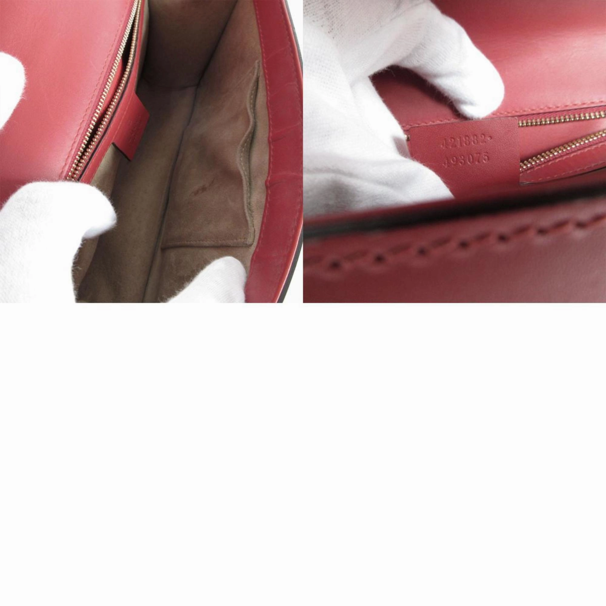 Gucci  Leather Shoulder Bag (Pre-Owned)