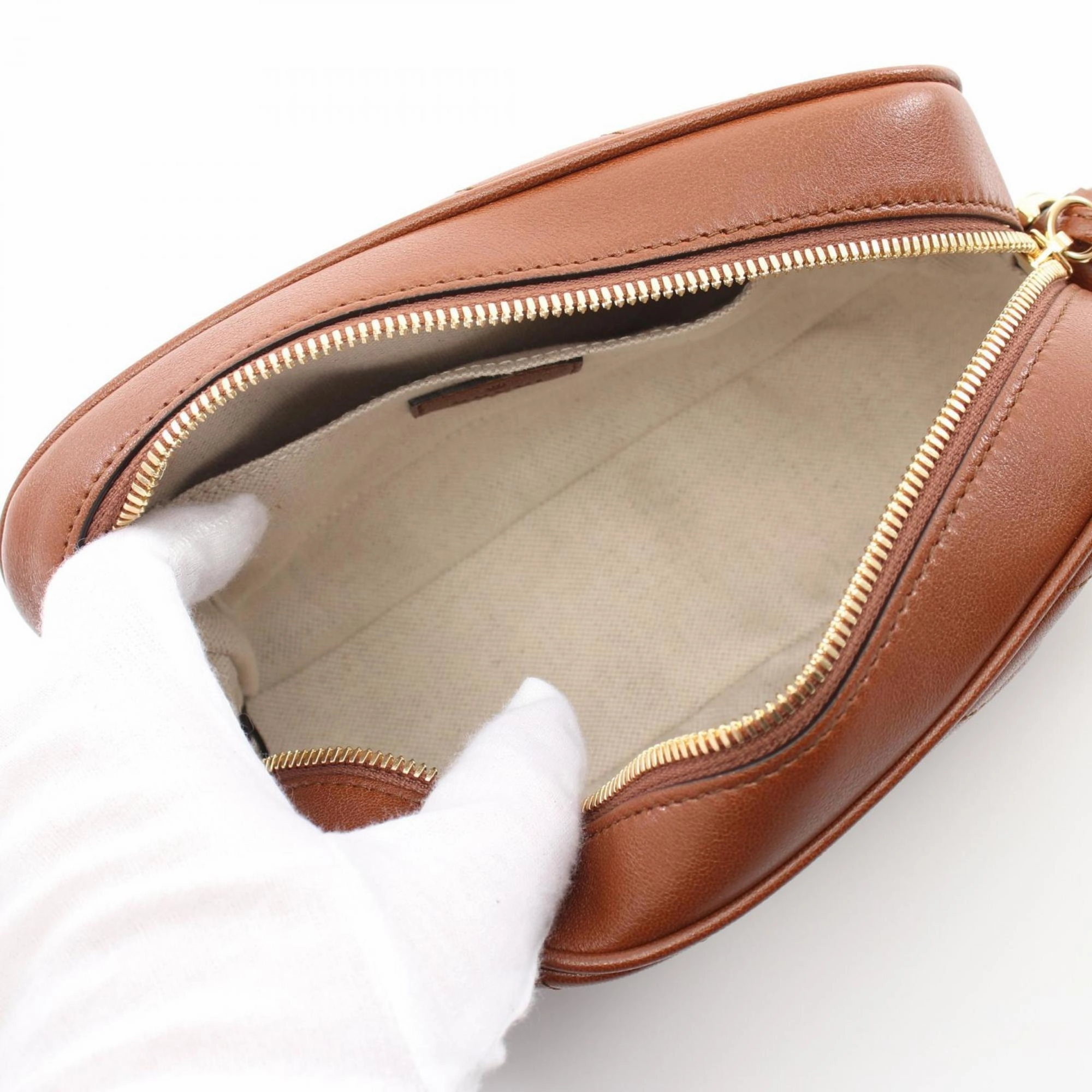 Gucci  Leather Shoulder Bag (Pre-Owned)