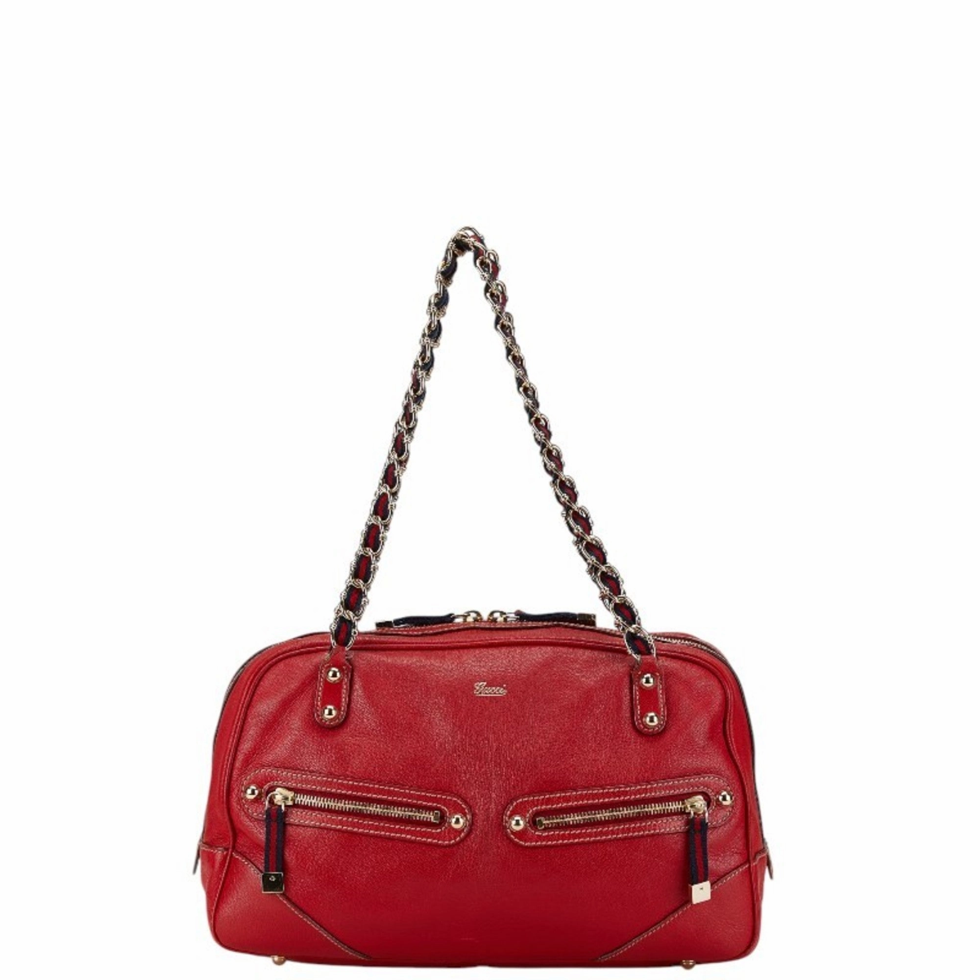 Gucci  Leather Shoulder Bag (Pre-Owned)