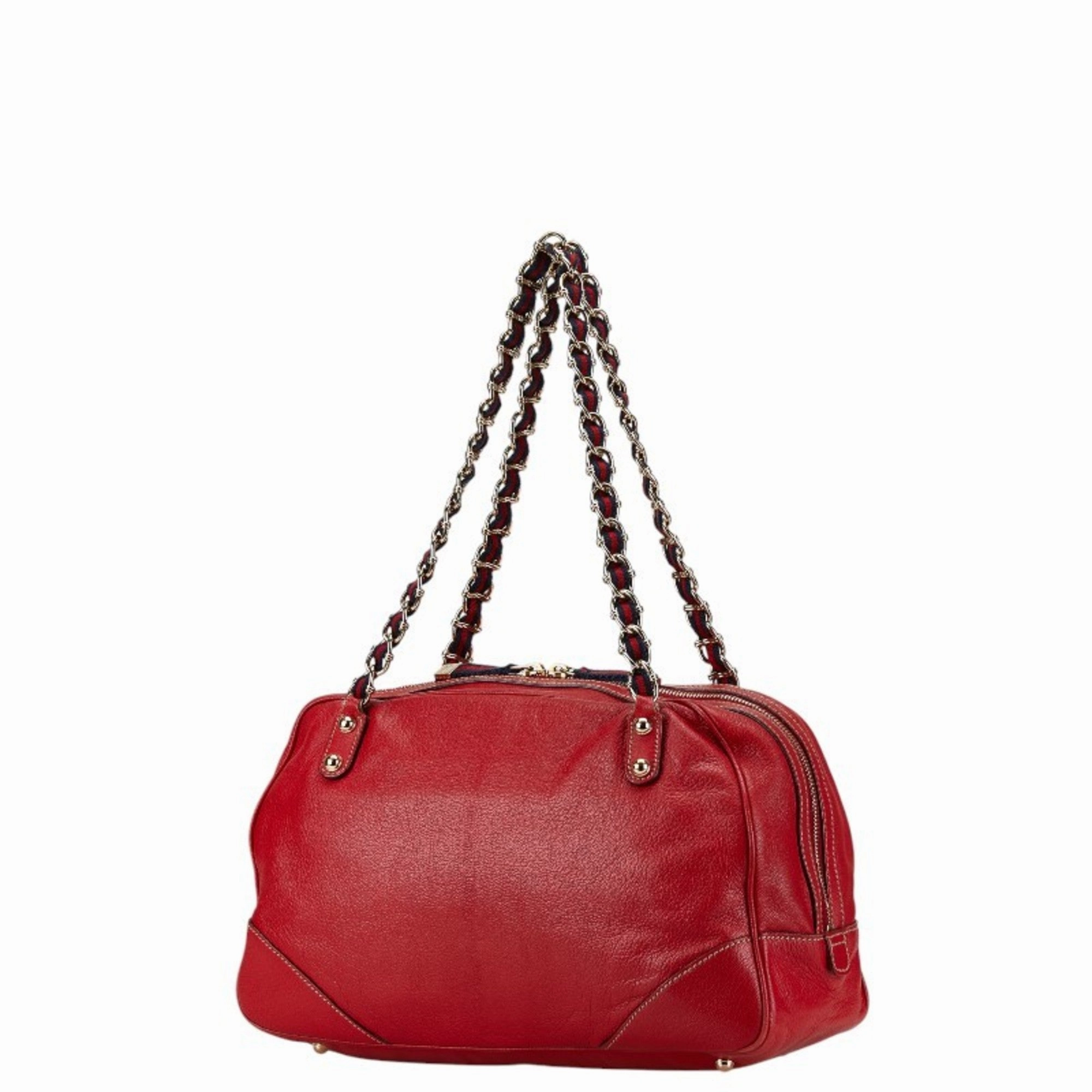 Gucci  Leather Shoulder Bag (Pre-Owned)