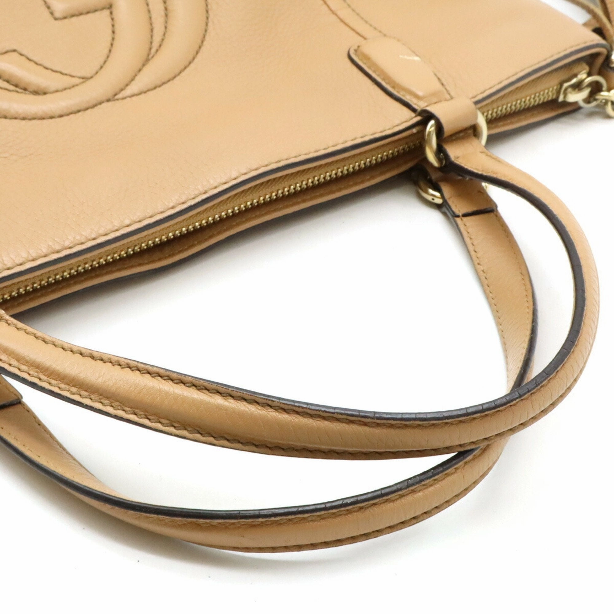 Gucci  Leather Shoulder Bag Tote Bag (Pre-Owned)