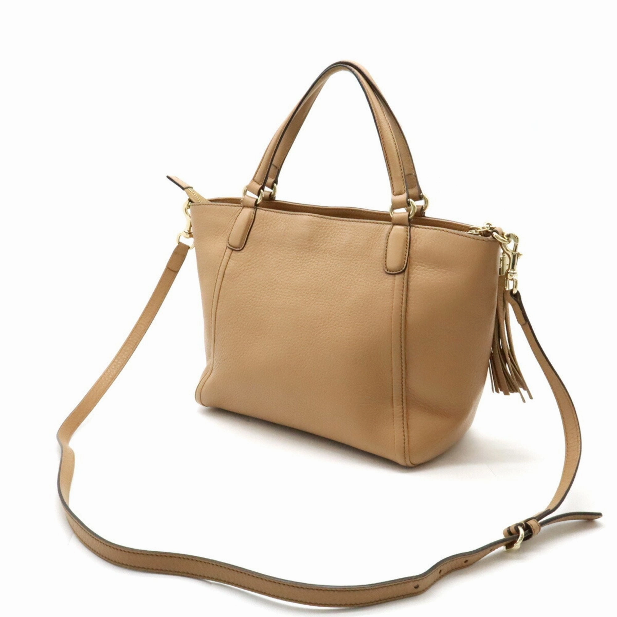Gucci  Leather Shoulder Bag Tote Bag (Pre-Owned)