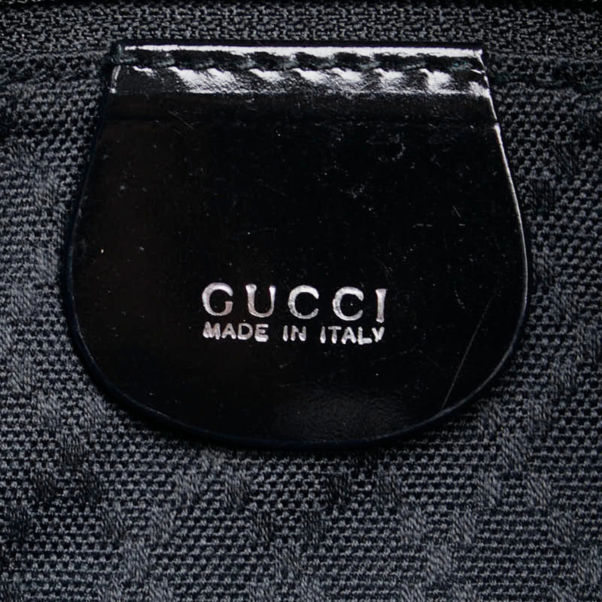 Gucci  Nylon Leather Handbag Shoulder Bag (Pre-Owned)