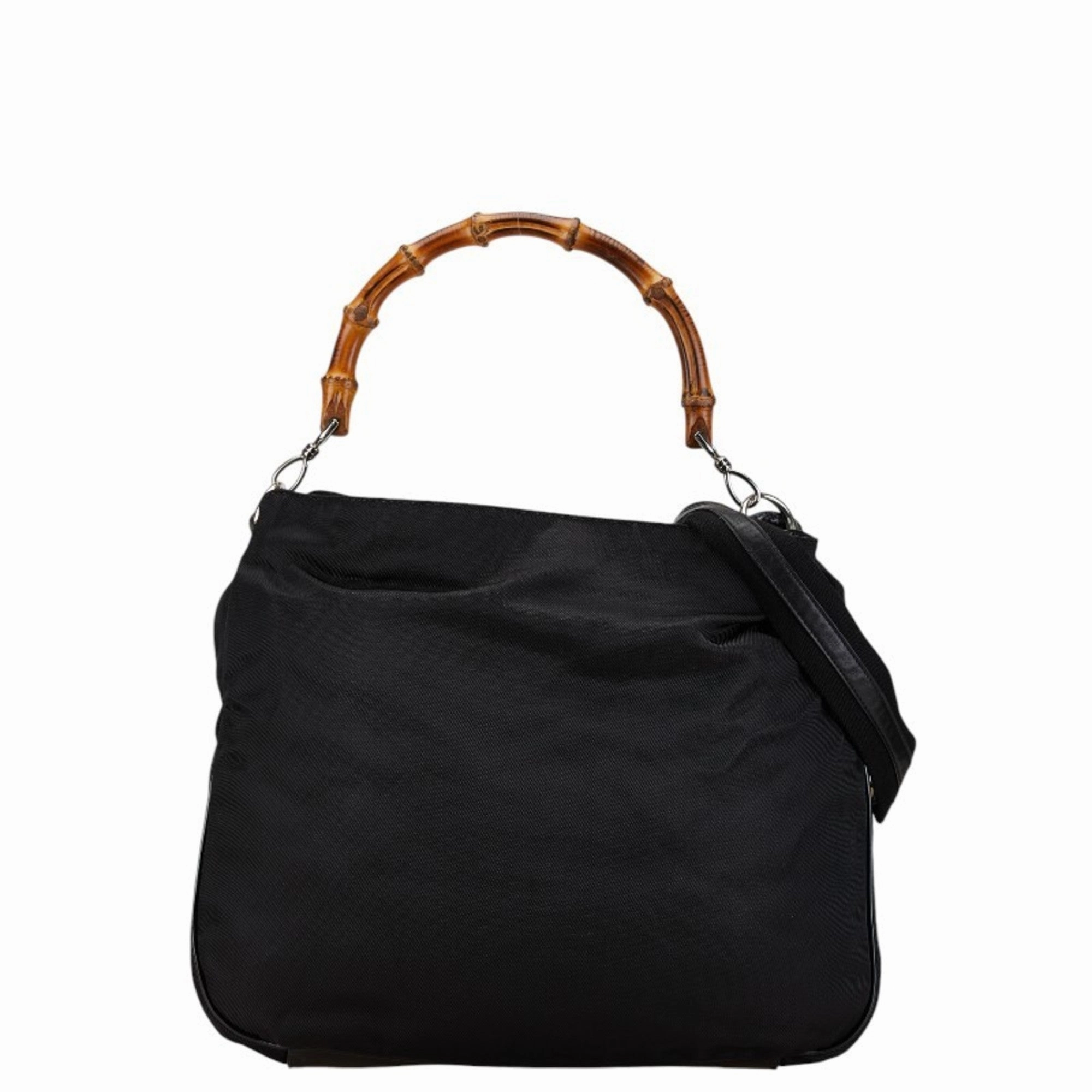 Gucci  Nylon Leather Handbag Shoulder Bag (Pre-Owned)
