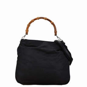 Gucci  Nylon Leather Handbag Shoulder Bag (Pre-Owned)