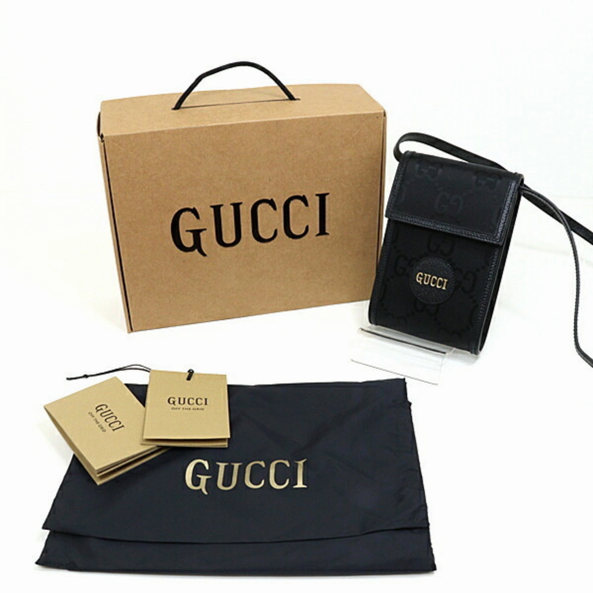 Gucci  Nylon Leather Shoulder Bag (Pre-Owned)