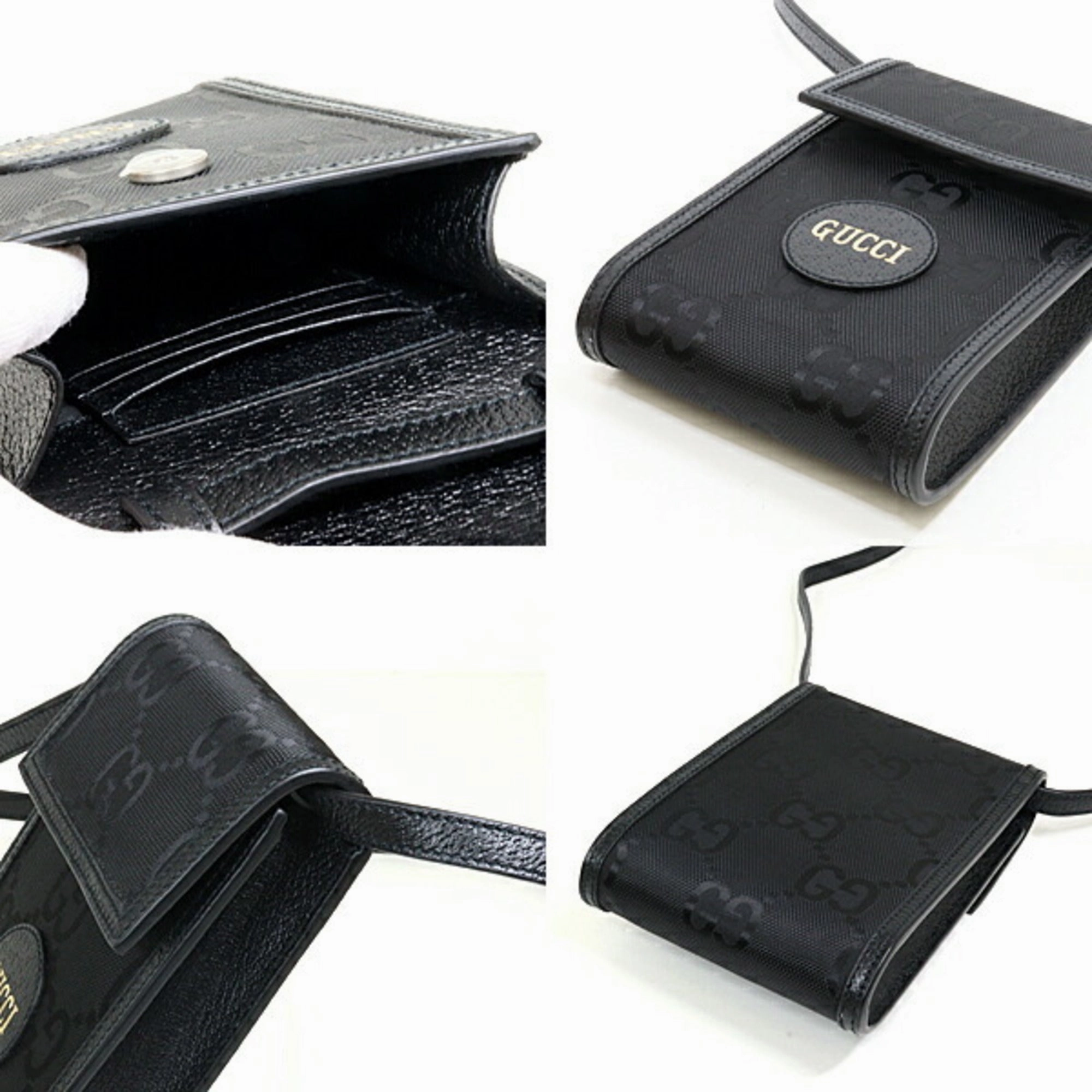 Gucci  Nylon Leather Shoulder Bag (Pre-Owned)