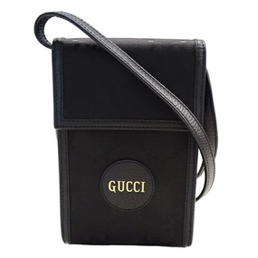 Gucci  Nylon Leather Shoulder Bag (Pre-Owned)