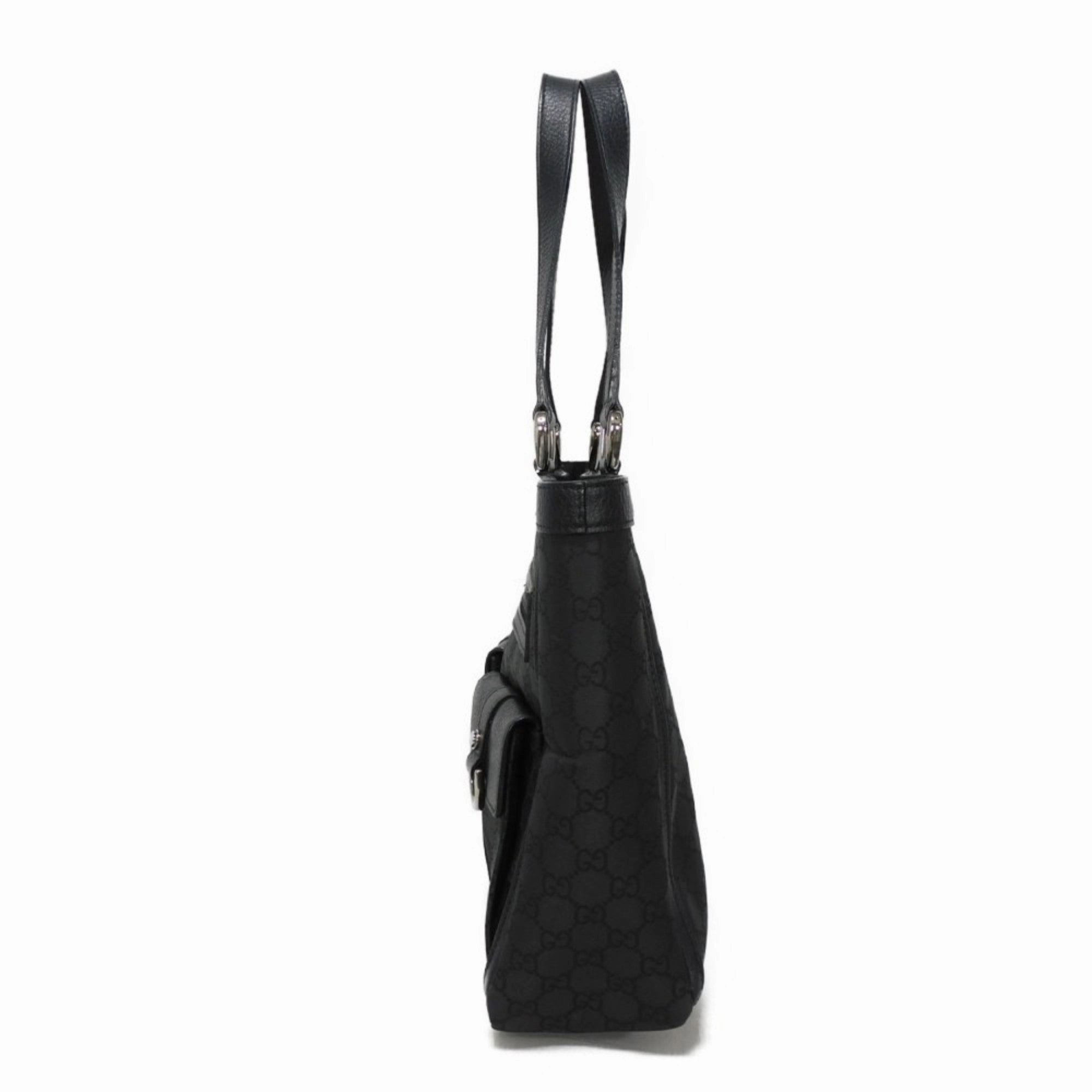 Gucci  Nylon Leather Shoulder Bag Tote Bag (Pre-Owned)