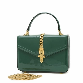 Gucci  Patent Leather Handbag Shoulder Bag (Pre-Owned)