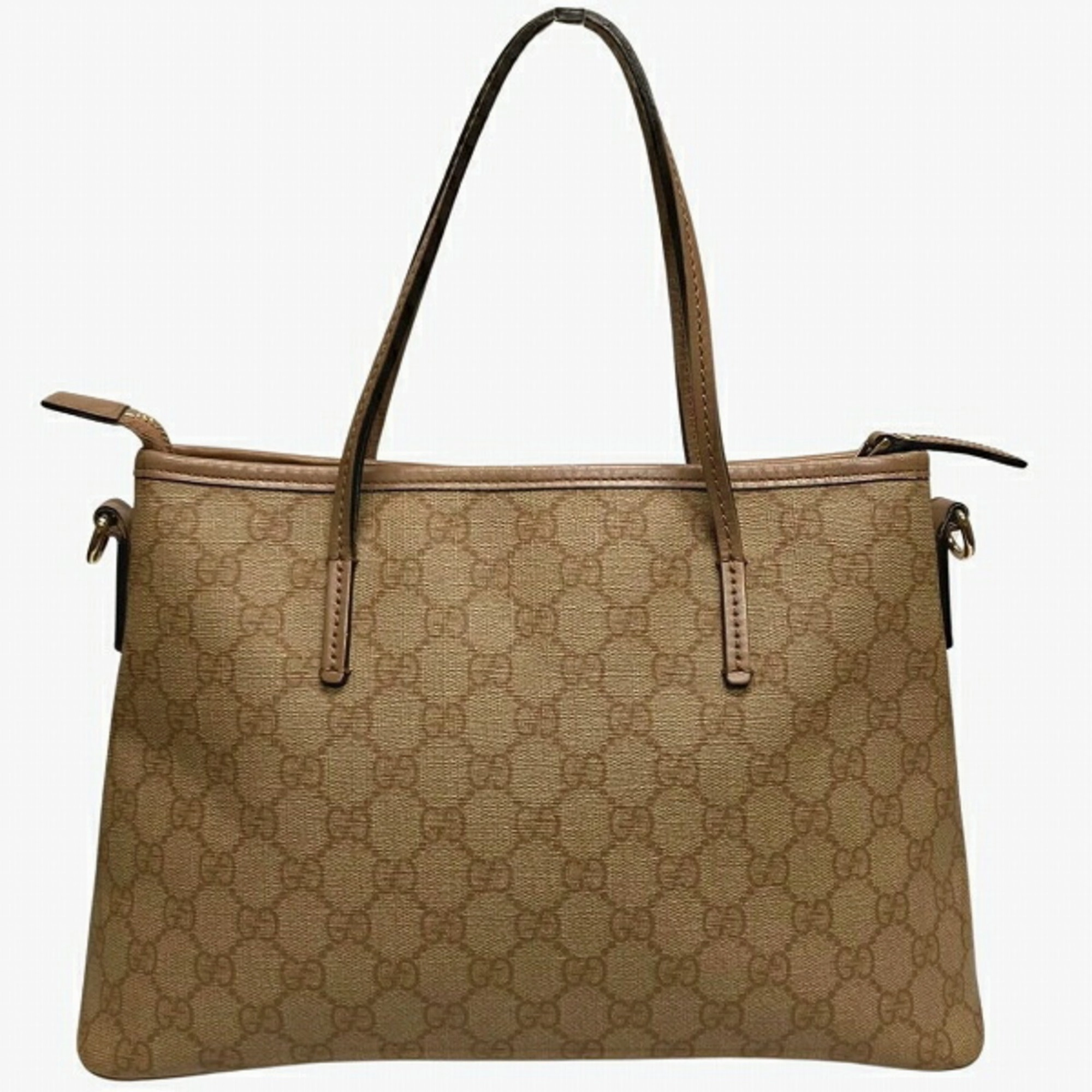 Gucci  pink Gg Supreme Handbag Shoulder Bag (Pre-Owned)