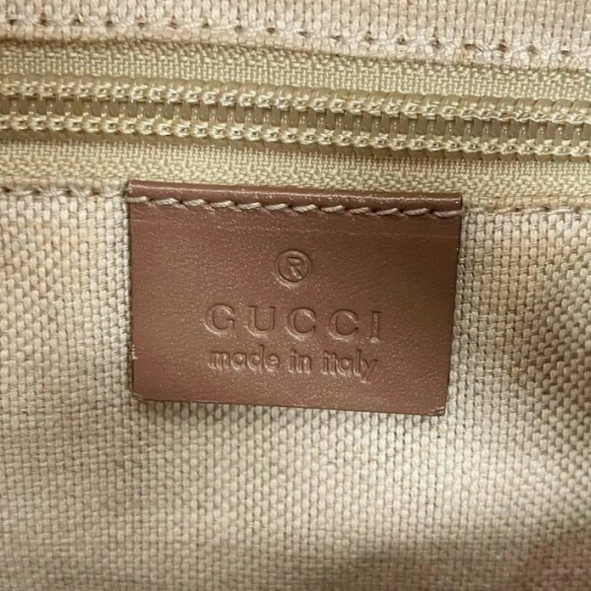 Gucci  pink Gg Supreme Handbag Shoulder Bag (Pre-Owned)