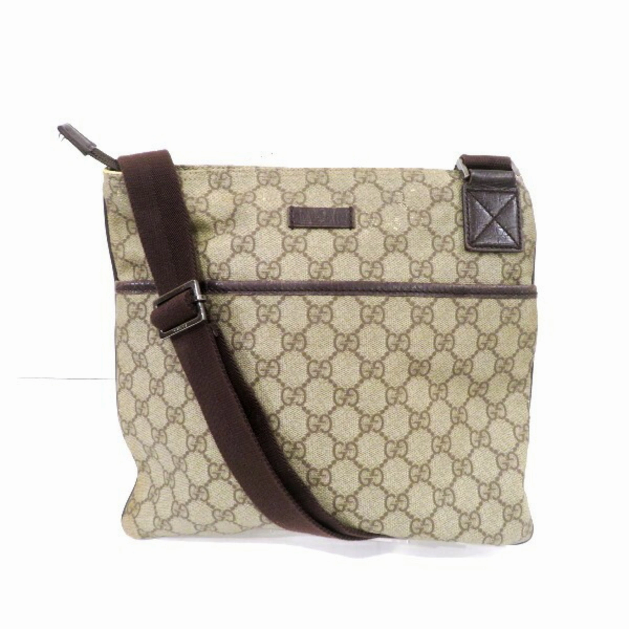 Gucci  Pvc Canvas Shoulder Bag (Pre-Owned)