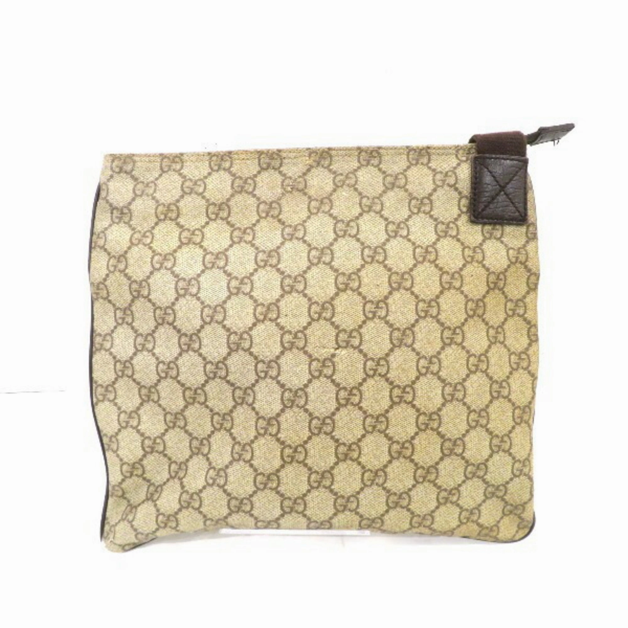 Gucci  Pvc Canvas Shoulder Bag (Pre-Owned)