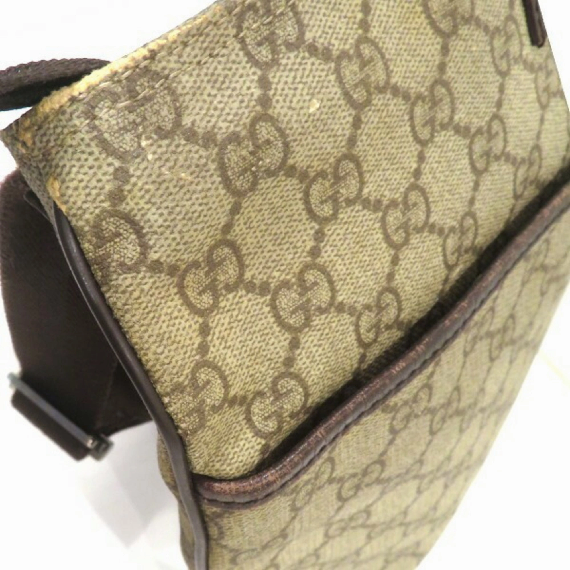 Gucci  Pvc Canvas Shoulder Bag (Pre-Owned)