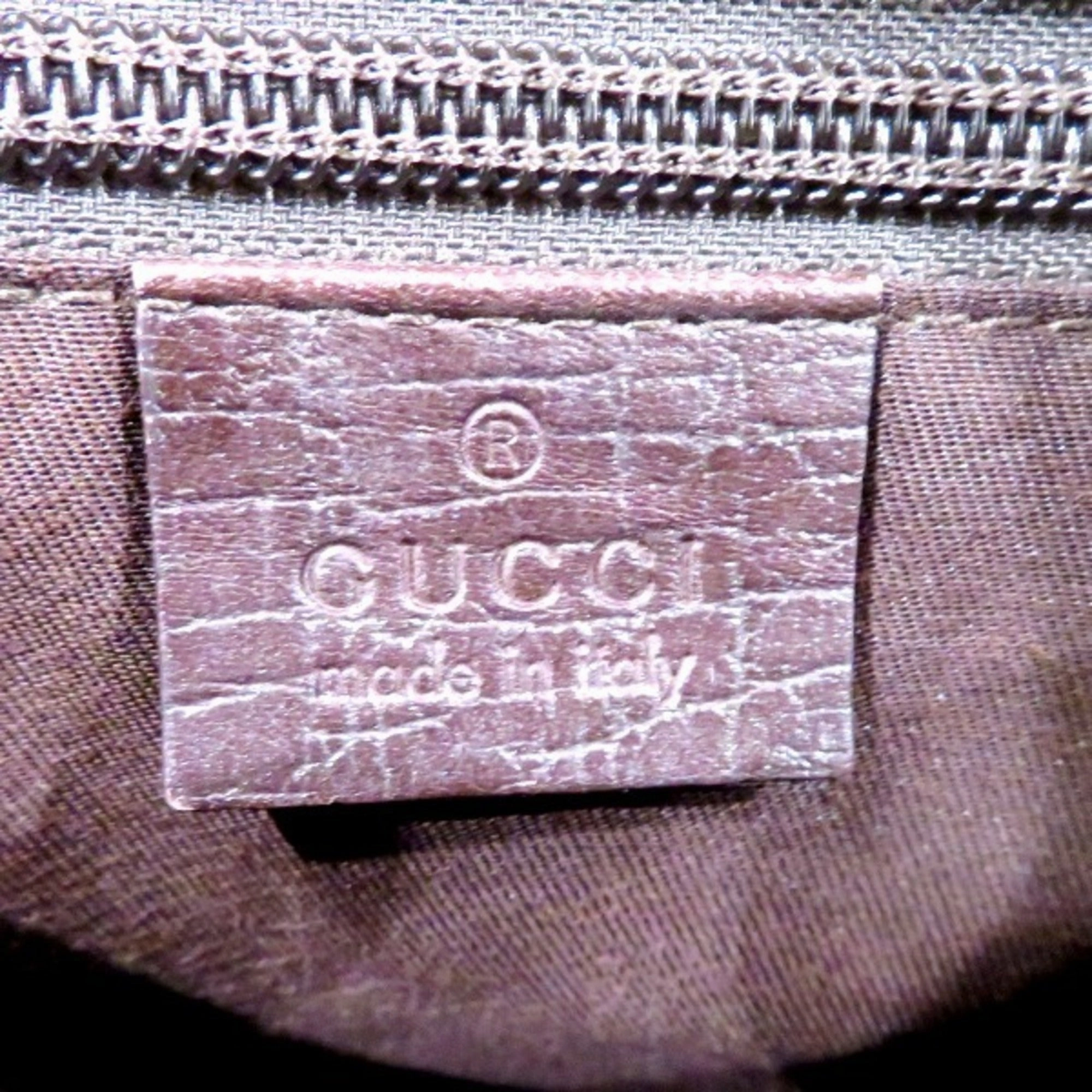 Gucci  Pvc Canvas Shoulder Bag (Pre-Owned)