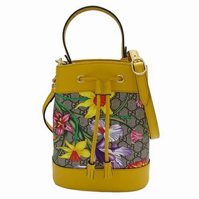 Gucci  yellow Gg Supreme Canvas Handbag Shoulder Bag (Pre-Owned)