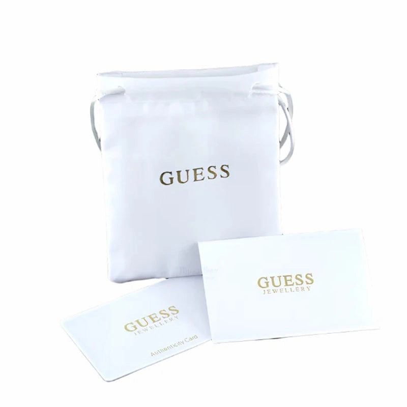 Guess Amore Crystal Heart Stud Earrings UBE05058RH