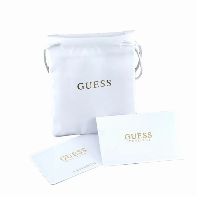 Guess Crystal Set Large Hoop Earrings JUBE02247JWRH