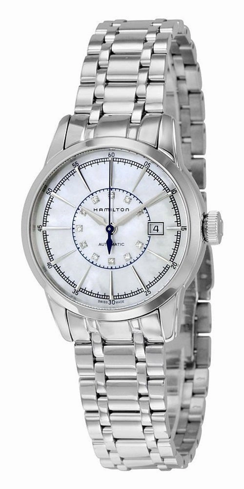 Hamilton American Classic Railroad Automatic Steel White Mother of Pearl Dial Women??s Watch H40405191