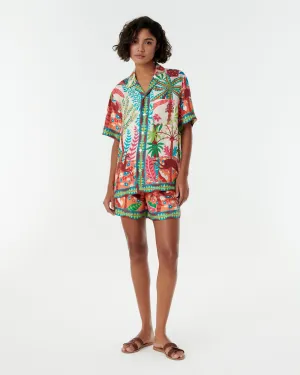 Hawaiian Shirt in Louis Barth??lemy Print