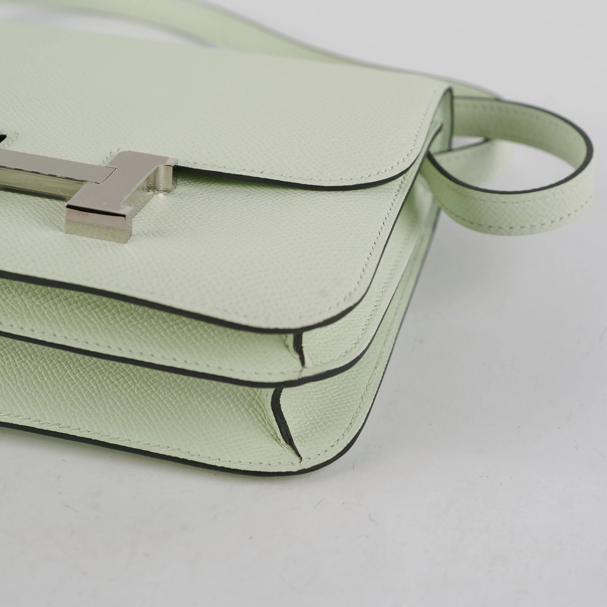 Hermes Constance 18 Mini Vert Fizz Epsom - U Stamp 2022