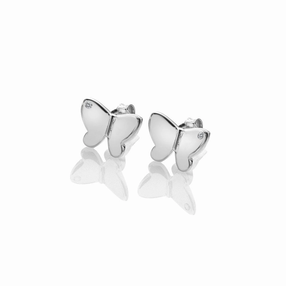 Hot Diamonds Silver Butterfly Earrings DE732