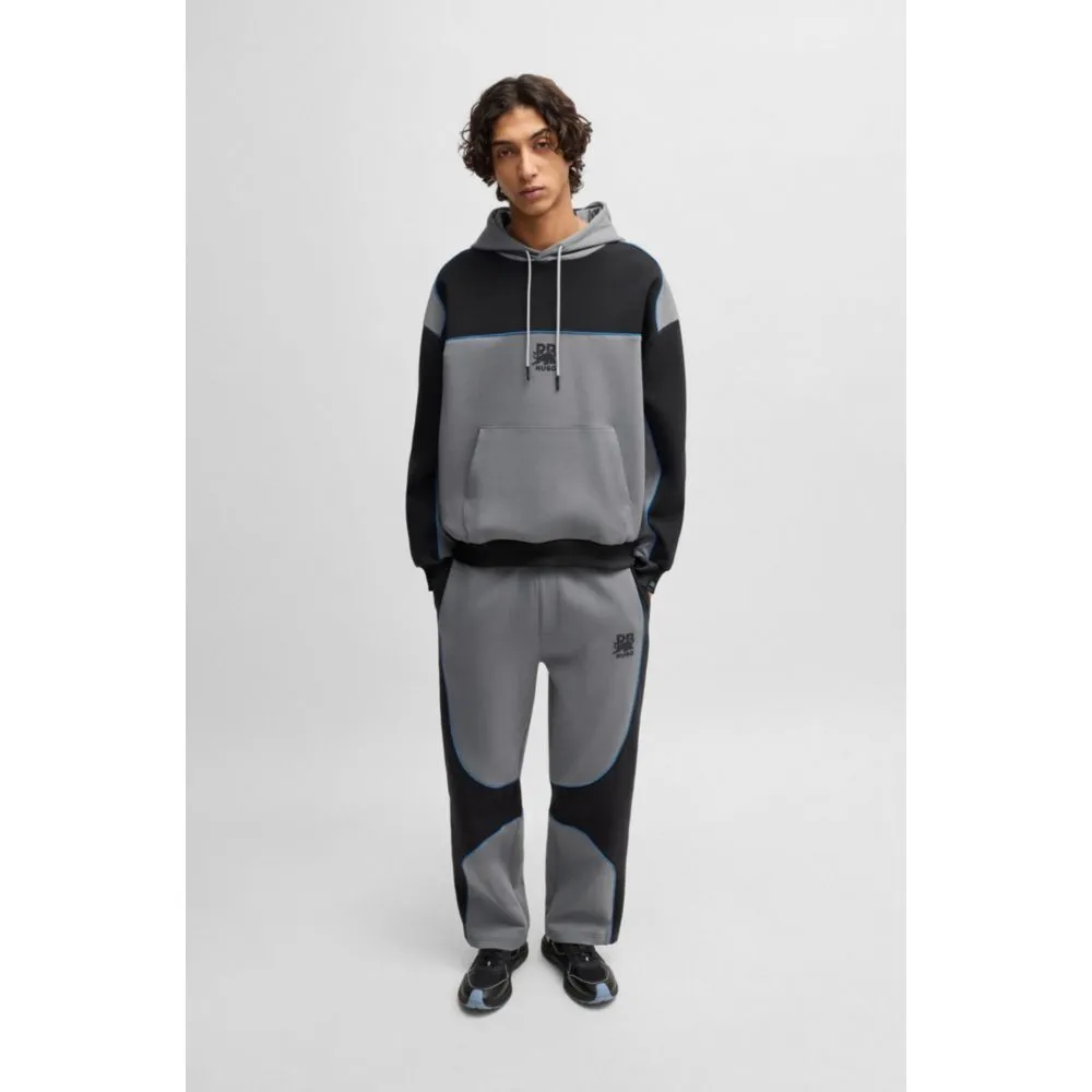 HUGO x RB tracksuit bottoms with piping details