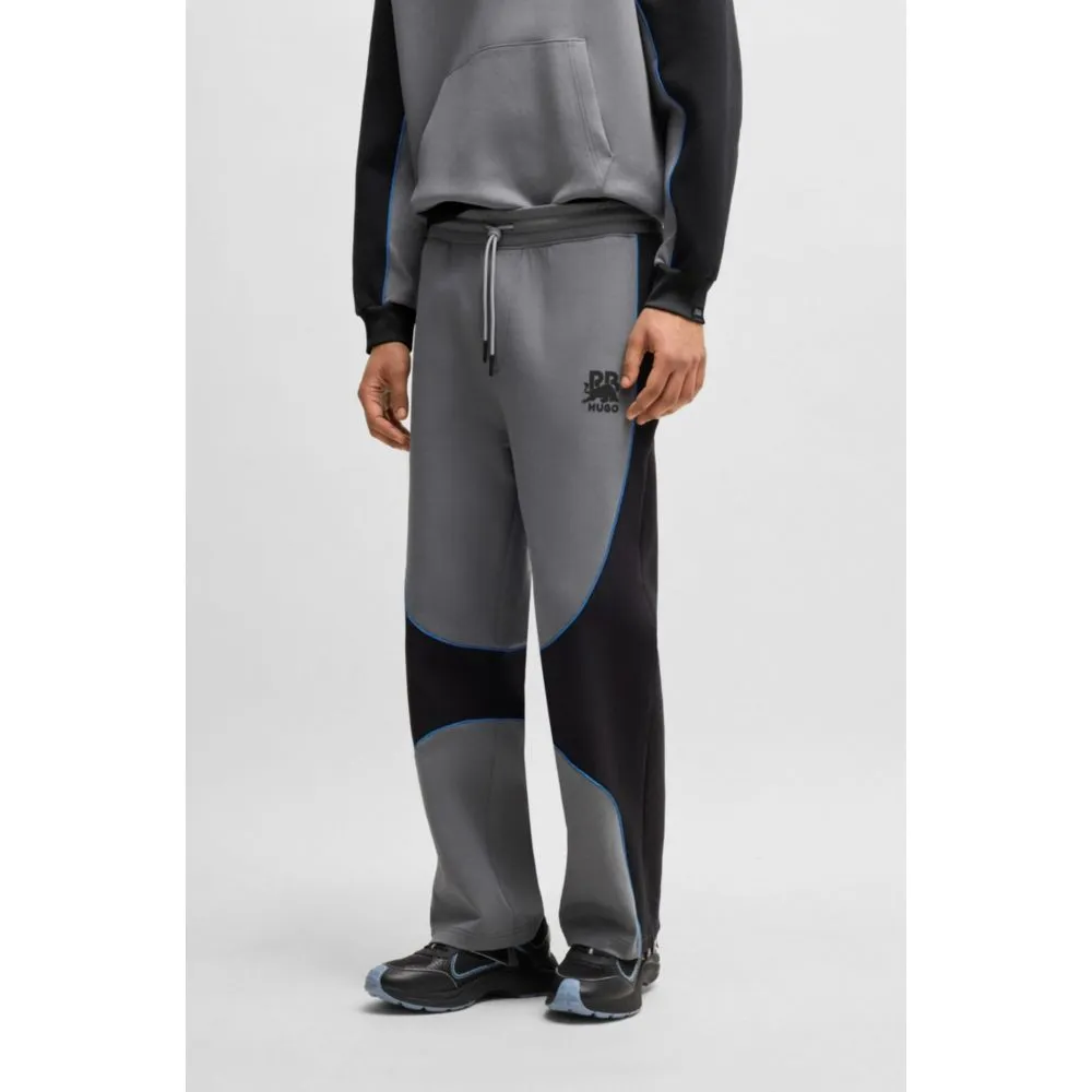 HUGO x RB tracksuit bottoms with piping details
