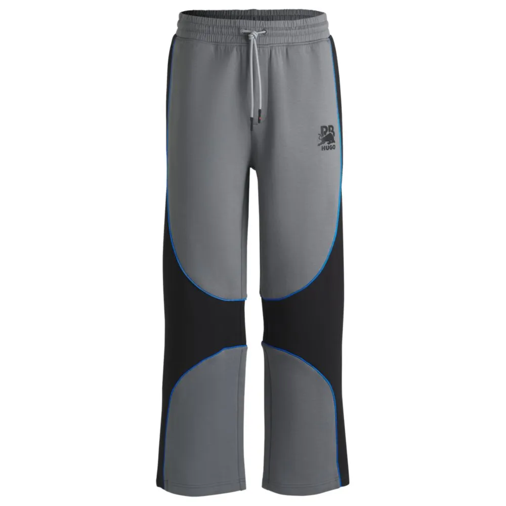 HUGO x RB tracksuit bottoms with piping details