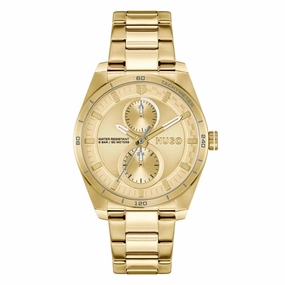 Hugo #Fast For Her Gold Plated Ladies Watch 1540171