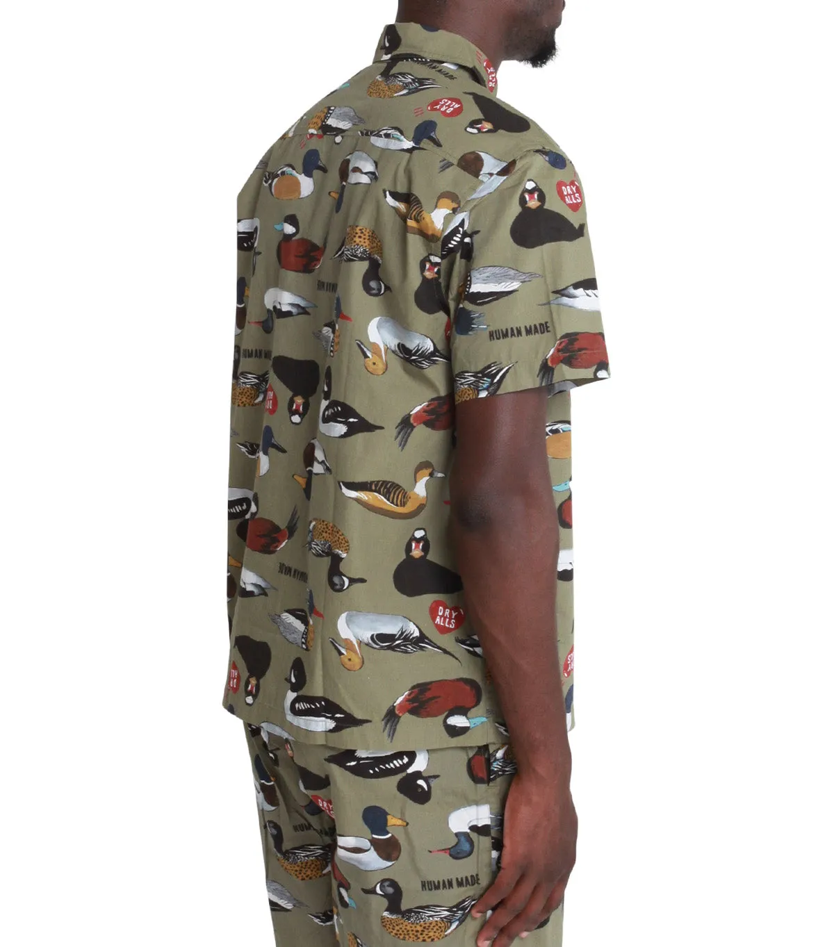 Human Made Duck Short Sleeve Shirt Olive