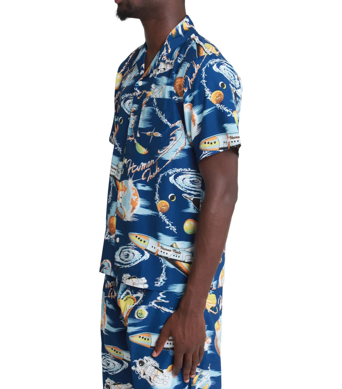 Human Made Graphic Aloha Shirt Blue