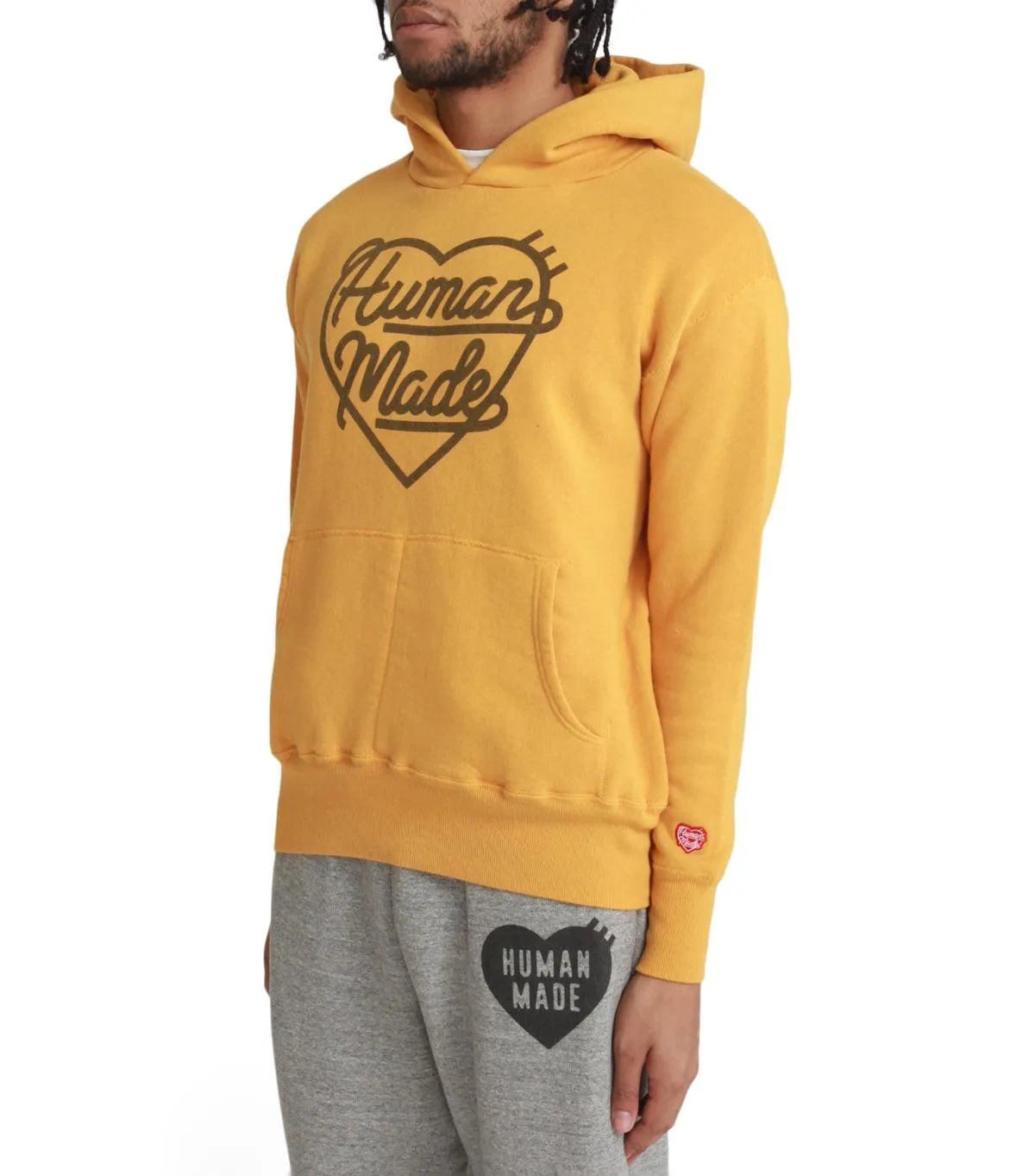 Human Made Heart Tsuriami Hoodie Yellow
