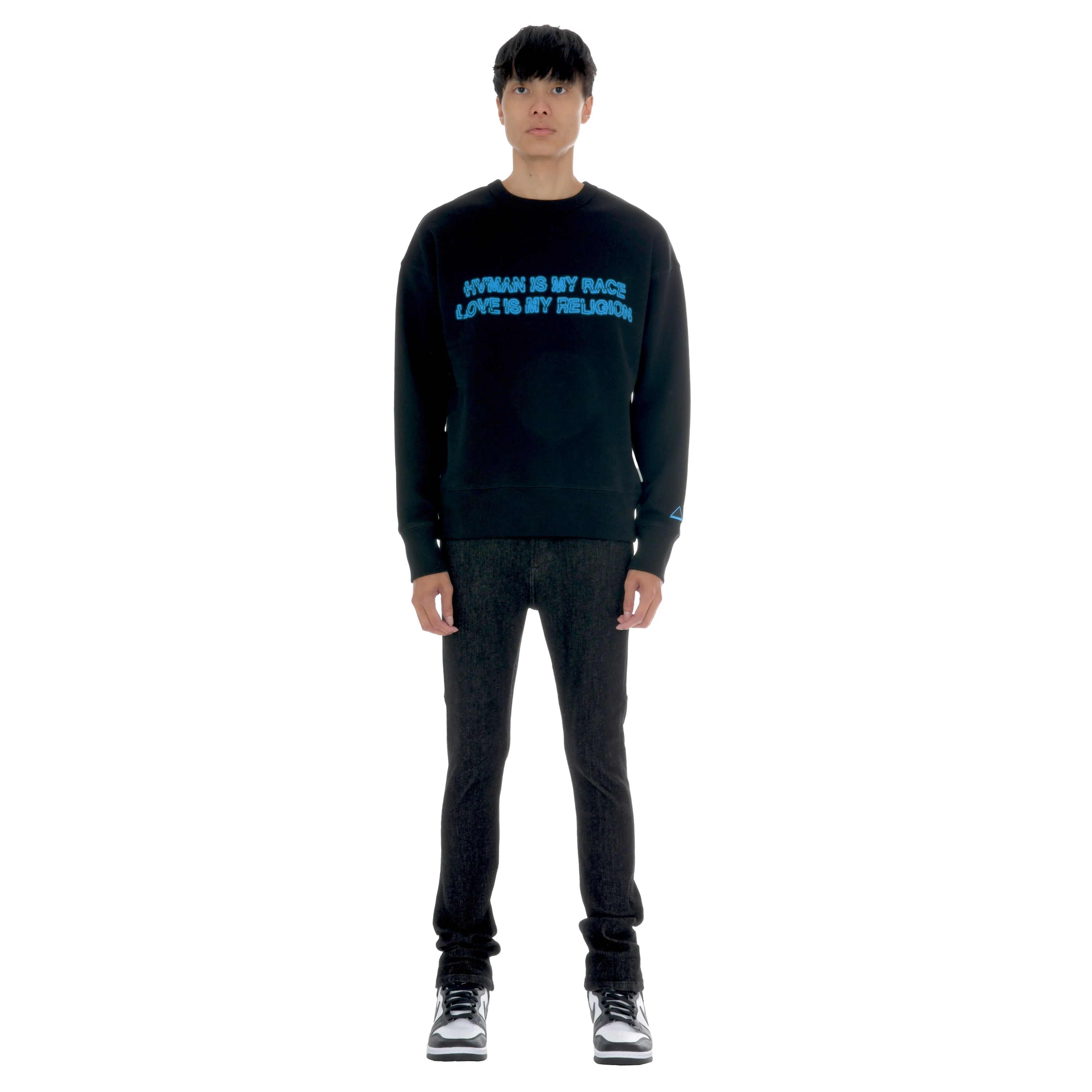 Hvman Crystal Crew Sweatshirt In Hvman Love