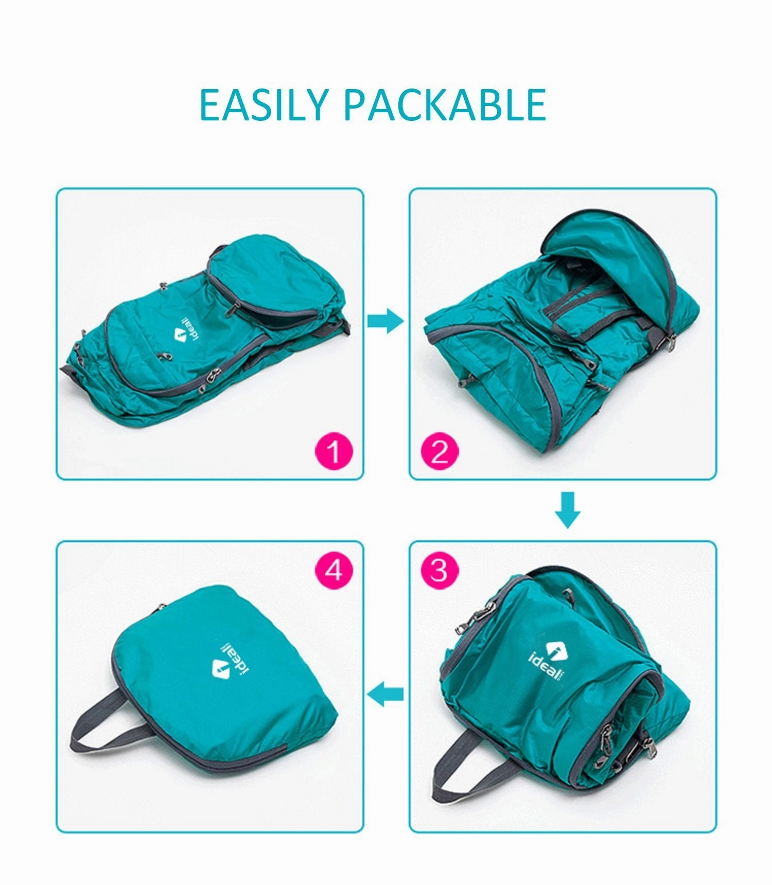 IdealTech Lightweight Packable Backpack