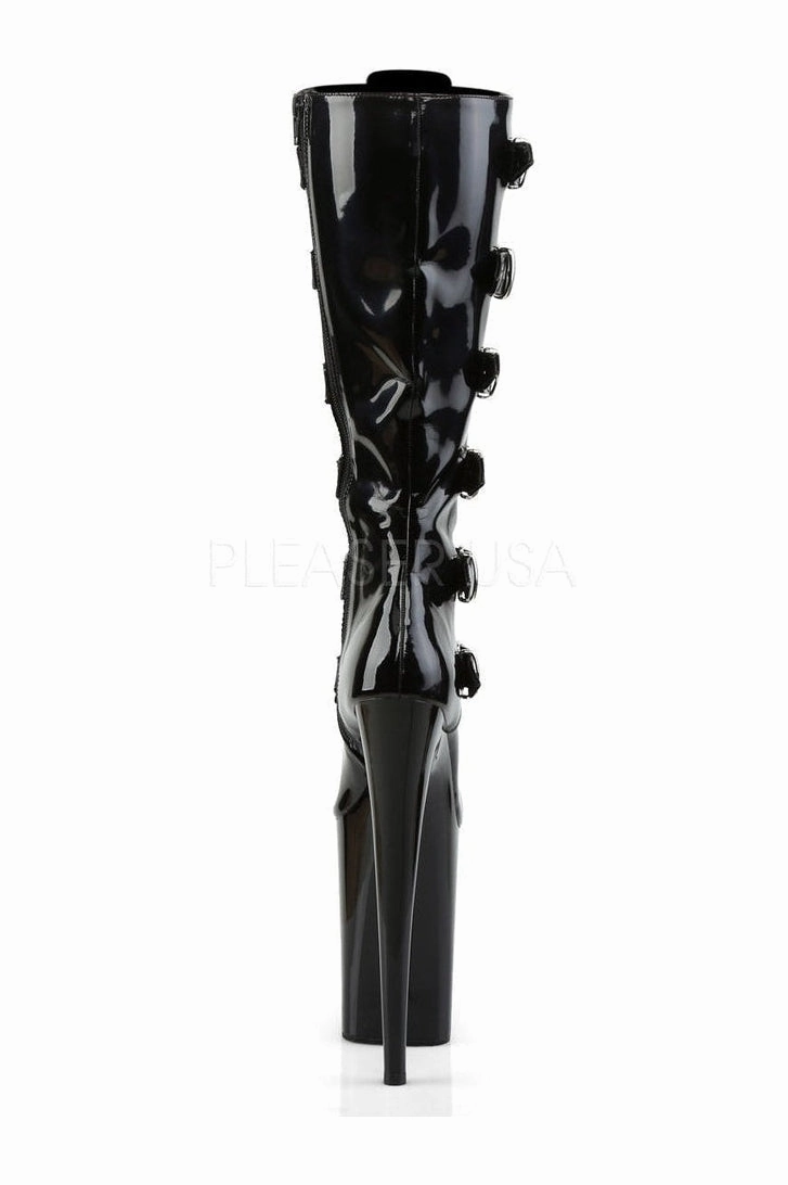 INFINITY-2049 Platform Boot  | Black Patent