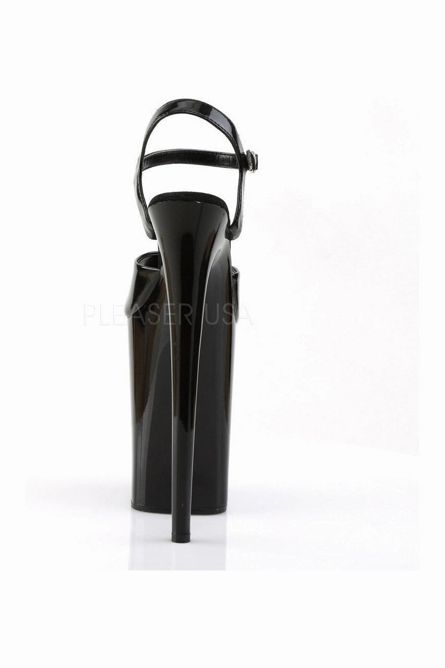 INFINITY-909 Platform Sandal  | Black Patent