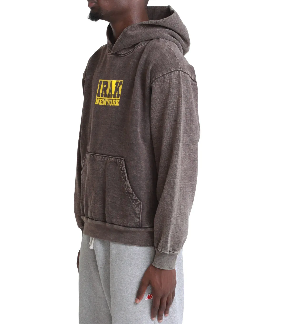 IRAK Logo Hoodie Brown