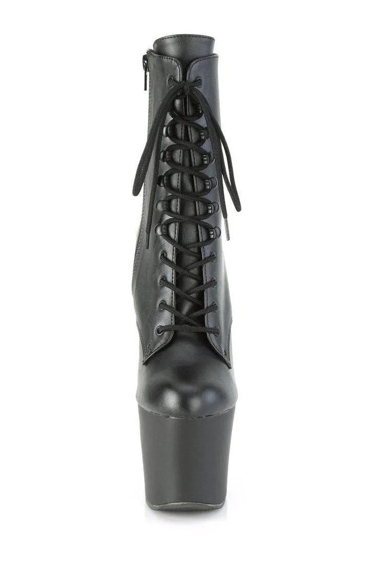 IRONGRIP-1020 Ankle Boot | Black Faux Leather