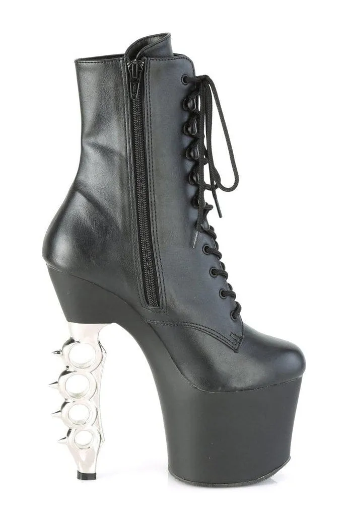 IRONGRIP-1020 Ankle Boot | Black Faux Leather