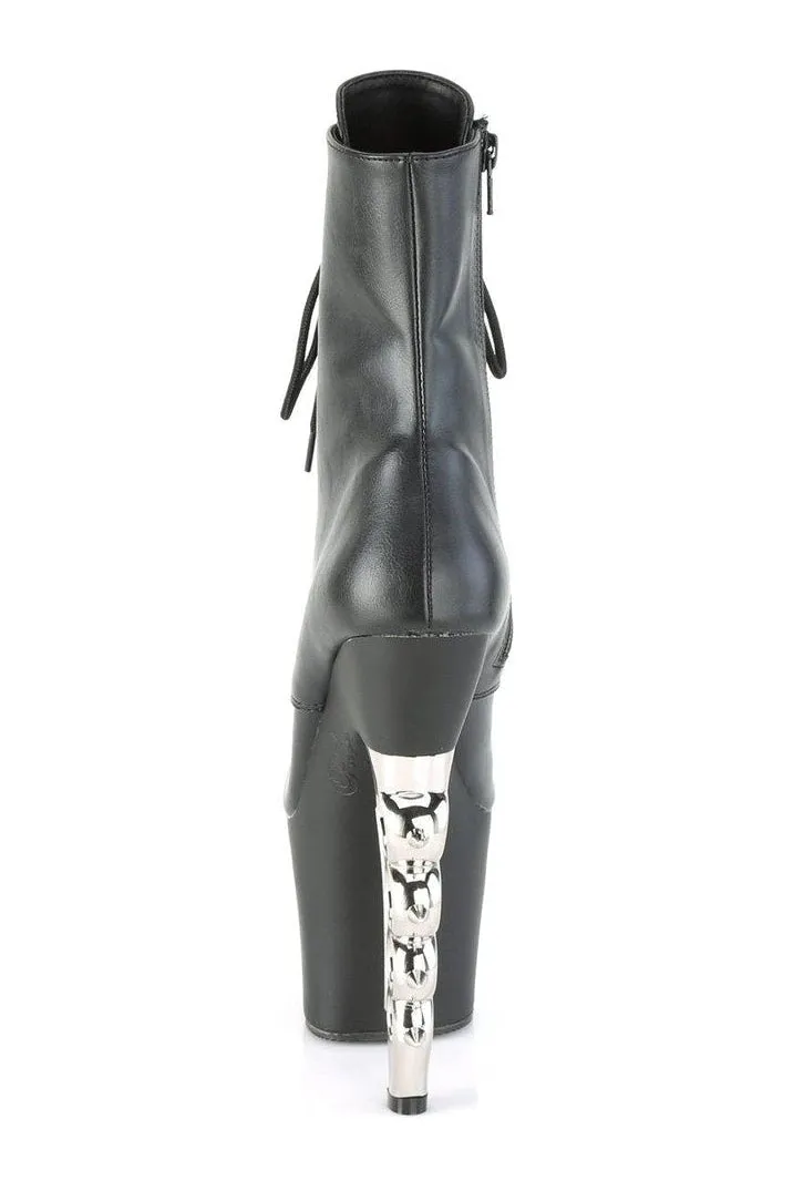 IRONGRIP-1020 Ankle Boot | Black Faux Leather
