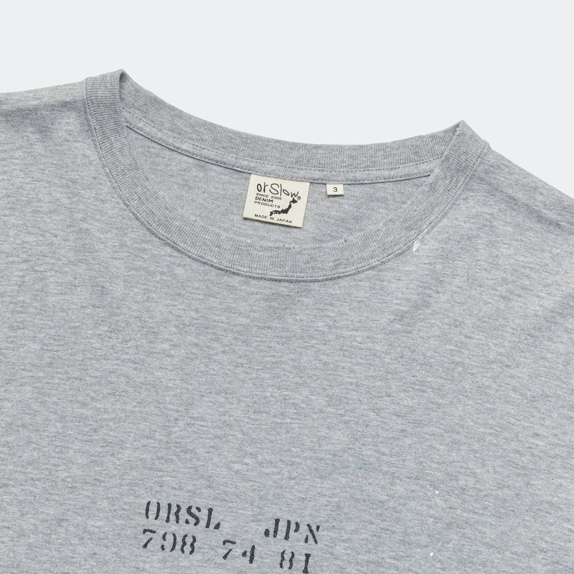 Japan Print SS T-Shirt - Heather Gray