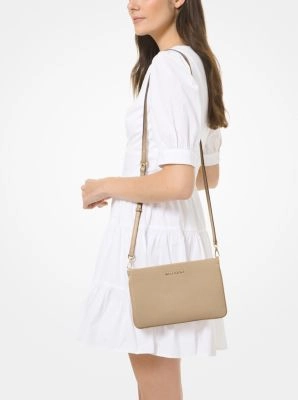 Jet Set Large Pebbled Leather Crossbody Bag