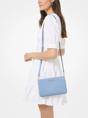 Jet Set Large Pebbled Leather Crossbody Bag