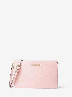 Jet Set Large Pebbled Leather Crossbody Bag